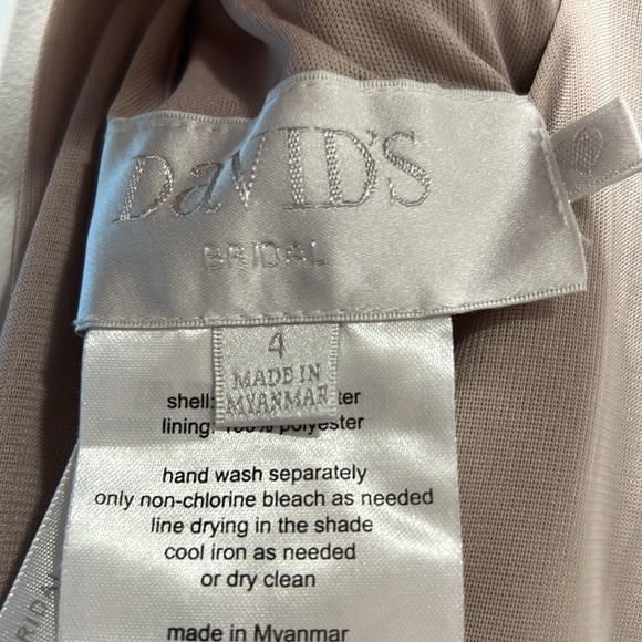 David’s Bridal bridesmaid dress in biscotti - Picture 3 of 3